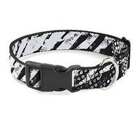 Buckle-Down PC-W30732-WM - Cuello de plástico con Pinza de sujeción, Rosca Gruesa, 3,81 cm de Ancho, Cuello Mediano, 40,64 cm a 58,42 cm