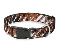 Buckle-Down PC-W30734-WM - Cuello de plástico con Pinza de sujeción, 3,81 cm de Ancho, Cuello Mediano, 40,64 cm