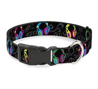 Buckle-Down PC-W30814-S- Collar de plástico con Clip, Auriculares de 2,54 cm de Ancho, Cuello pequeño