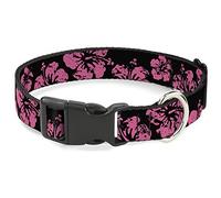 Buckle-Down PC-W30865-WL - Collar de plástico con Clip, diseño de Hibisco, 3,8 cm de Ancho, 45,7 a 81,2 cm, Cuello Grande