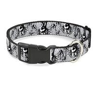 Buckle-Down PC-W31659-S Collar de Clip de plástico, Paz, 1" de Ancho se Ajusta a Cuello pequeño de 9-15 cm