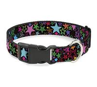 Buckle-Down PC-W319-S- Collar de plástico con Clip, Stargazer, 2,5 cm de Ancho, Cuello pequeño