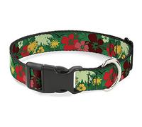 Buckle-Down PC-W32083-WL - Collar de plástico con Clip, diseño Tropical, 3,8 cm de Ancho, 45,72 a 81,28 cm de Cuello
