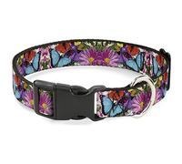 Buckle-Down PC-W32211-WM - Cuello de plástico con Clip para Mariposas, 3,8 cm de Ancho, Cuello Mediano, 40,64 cm