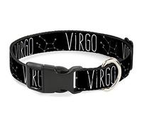 Buckle-Down PC-W32656-NM - Cuello Redondo de plástico con Pinza para zodíaco Virgo, 1,27 cm de Ancho, Cuello-Mediano de 20 cm