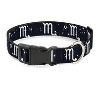 Buckle-Down PC-W32663-L - Collar de plástico con Clip, diseño de Escorpio del Zodiaco, 2,5 cm de Ancho, Cuello Grande de 15-26 Pulgadas