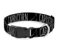 Buckle-Down PC-W32668-NL - Collar de Clip de plástico, Capricornio del Zodiaco, 1/2" de Ancho, Cuello Grande de 22,86 cm