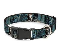 Buckle-Down PC-WBM228-SBatman & James Gordon Escena de plástico Clip Collar, 1" de Ancho Fit 9-15" Cuello pequeño