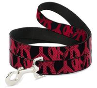 Buckle-Down Peace Dots Black/Fucsia - Correa para Mascota, 15,2 x 12,7 cm