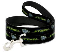 Buckle-Down Pet Leash, 10,16 x 3,81 cm, Cars 3 Jackson Storm Pose/Stripe Negro/Verde