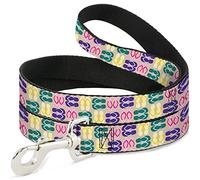 Buckle-Down Pet Leash, 4 'x 1", Flip Flops 6 Arena Multicolor