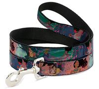 Buckle-Down Pocahontas & - John Smith escenas Pet Leash, 6" x 1.5"