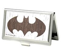 Buckle-Down Portatarjetas de visita - Batman GW Blanco - Pequeño