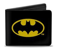 Buckle-Down Bifold Wallet Batman Cartera de 2 Capas, Multicolor, 10 cm x 9 cm para Hombre