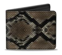 Buckle-Down PU Bifold Wallet - Snake Skin 1