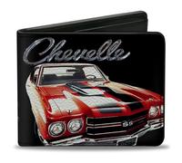 Buckle Down Pu de doble pliegue billetera 1970 chevrolet chevelle Talla única Multi