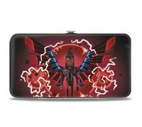 Buckle-Down Rick and Morty - Cartera con bisagras, Rick and Morty Phoenix Person, color negro, cuero vegano