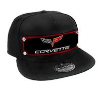 Buckle-Down Gorra Snapback-Logotipo C6 Corvette Rojo/Negro/Gris/Blanco Sombrero, Multicolor, Talla única para Hombre