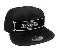 Buckle-Down Snapback Hat-Chevrolet Bowtie Emblem Black/White Gorro/Sombrero, Multicolor, Talla única para Hombre