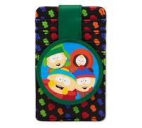 Buckle-Down South Park - Cartera para tarjetas de identificación, cartera de personajes de South Park Boys Group Pose multicolor, cuero vegano