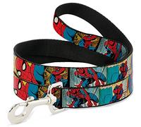 Buckle-Down Spider-Man Comic Strip Pet Leash, 6" x 1/2"