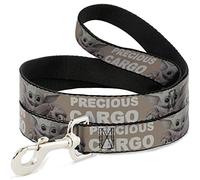 Buckle-Down Star Wars - Correa para mascotas, correa para perro, Star Wars The Child Sitting Pose Precious Cargo Color blanco tostado, 4 pies de largo 1.5 pulgadas de ancho