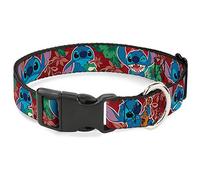 Buckle Down Stitch 6expressions Tropical Flora Burdeos Rojo/Verde Plástico Clip Collar