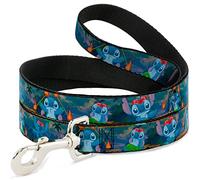 Buckle-Down Stitch Hula Dance 5-Poses Pet Leash, 6" x 1.5"