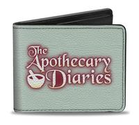 Buckle-Down The Apothecary Diaries - Cartera plegable, The Apothecary Diaries Jinshi Pose y logotipo del título, cuero vegano