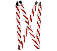 Buckle-Down Tirantes-Bastón de Caramelo Suspensores, Multicolor, 1.0-Inch Wide Unisex Adulto