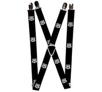 Buckle-Down Tirantes-Ruta 66, Multicolor, Taille Unique para Hombre