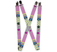 Buckle-Down Tirantes, patrones de iconos 2, 1 pulgada de ancho