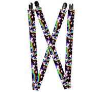 Buckle-Down Hosenträger-Einhörner Suspensores, Multicolor, Taille Unique para Hombre