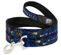 Buckle-Down Truth and Justice Blue Pet Leash, 6" x 1/2"