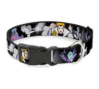 Buckle Down Villanos hexing Princess 'escenas Color/Negro/Blanco plástico Clip Collar