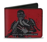 Buckle-Down Wizards of the Coast - Cartera plegable, Dungeons and Dragons Vecna precio pequeño a pagar rojo, negro y gris, cuero vegano, Rojo -, 4.0" x 3.5", Casual