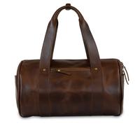 Buckle & Seam Chap Weekender Bolsa de viaje Piel 40 cm marrón