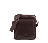 Buckle & Seam Crazy Horse Collector Bandolera moreno, cuero, unisex