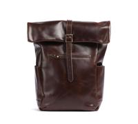 Buckle & Seam Crazy Horse Norman Mochila roll-top marrón, cuero, unisex, 13L