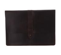 BUCKLE & SEAM funda para portátil Leather Laptop Sleeve S Brown