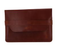BUCKLE & SEAM funda para portátil Leather Laptop Sleeve S Cognac