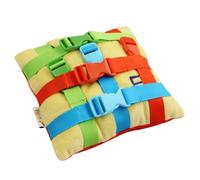 Buckle Sensory Pillow Toy - Fine Motor Skills Early Learning Doll With Zippers & Straps, Educational Color Matching Teaching Aid For Stroller Car Seat & High Chair Travel Use