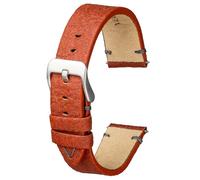 Buckle & Stitch Correa de reloj de piel de piña vegana, 18 mm, 20 mm, 22 mm, negro, marrón, marrón oscuro, azul, barras de resorte y herramienta incluidas, correa de repuesto 100% vegana hecha de