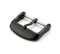 Buckle & Stitch Hebilla de correa de reloj de acero inoxidable | Plata oro rosa negro | 16 mm, 18 mm, 20 mm, 22 mm | Hebillas mate | Espiga de 1.75 mm de ancho | Acabado mate satinado cepillado