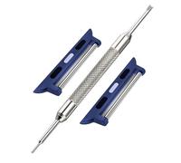 Buckle & Stitch Kit adaptador de conector de correa de reloj compatible con Apple Watch Band iWatch Series 1-9 SE Ultra - Herramienta y barras de resorte incluidas, azul, 42mm / 44mm / 45mm / 49mm