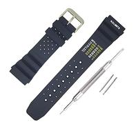 Buckle & Stitch ND Limits - Correa de silicona para buceo, 18 mm, 20 mm, 22 mm, 24 mm, color negro y azul marino, correa de reloj de buceo XL de goma suave, extra larga, sin descompresión, correa de