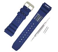 Buckle & Stitch ND Limits - Correa de silicona para buceo, 18 mm, 20 mm, 22 mm, 24 mm, color negro y azul marino, correa de reloj de buceo XL de goma suave, extra larga, sin descompresión, correa de