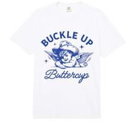 Buckle Up Buttercup Funny Cowgirl Comfort Colors Adult Heavyweight T-Shirt