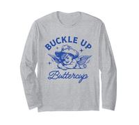 Buckle Up Buttercup Funny Cowgirl Manga Larga