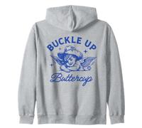 Buckle Up Buttercup Funny Cowgirl Sudadera con Capucha
